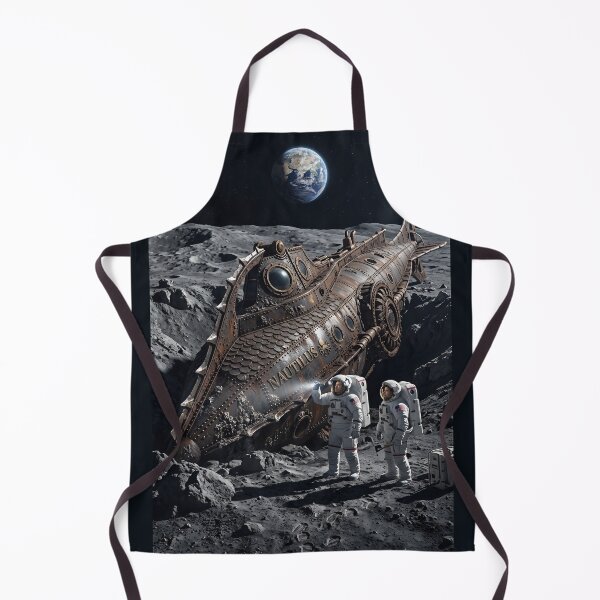 Item preview, NASA astronauts discovering the Nautilus on the moon designed and sold by WiseBow.