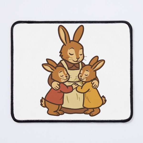 Item preview, Rabbit mom hughing kids designed and sold by GraphicWorlds.