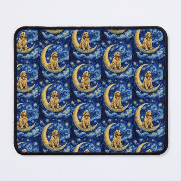 Item preview, Funny Clumber Spaniel Starry Night Painting Cute Moon Stars Mom Dad Kids designed and sold by FurryHavenPH.