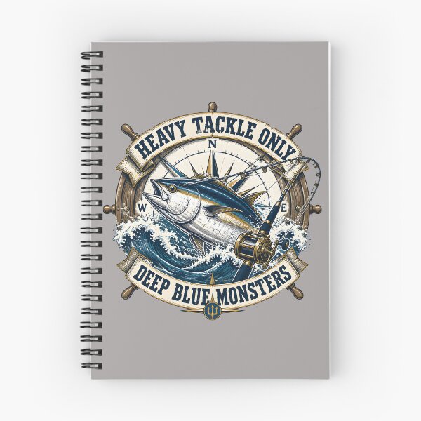 Item preview, Heavy Tackle Only Bluefin Tuna - Vintage Offshore Fishing Emblem designed and sold by ThirdShiftLab.