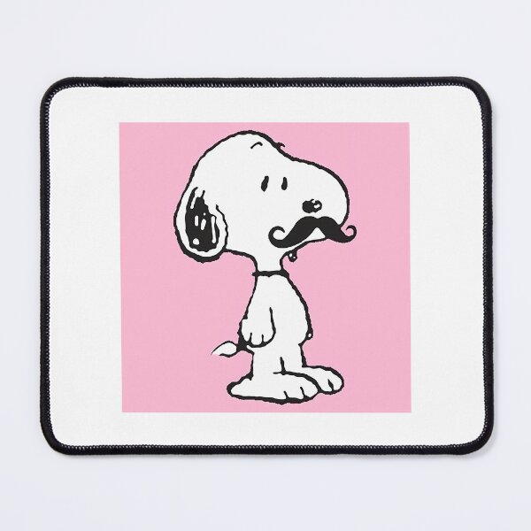 Item preview, Mustache Snoopy Pink Print Sticker designed and sold by glendahabie.