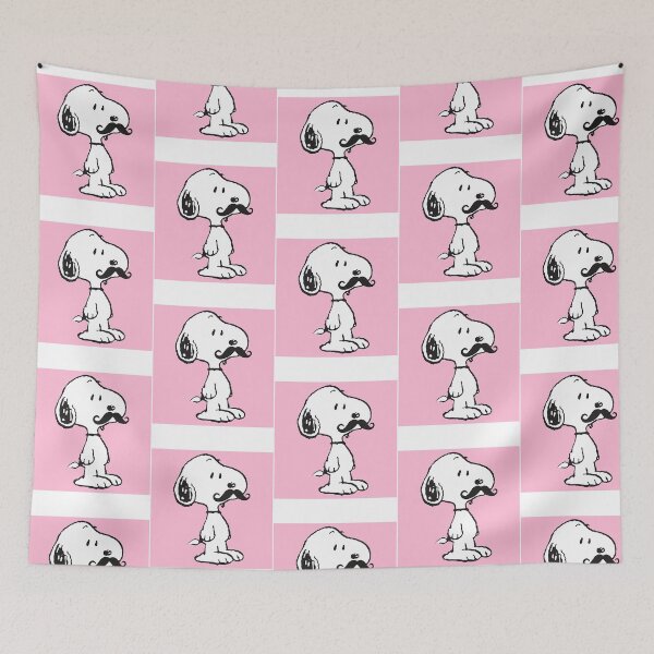 Item preview, Mustache Snoopy Pink Print Sticker designed and sold by glendahabie.