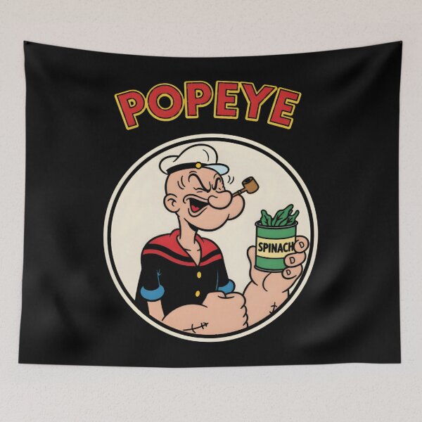 Item preview, Popeye With Spinach Can Retro Circle designed and sold by IWall860.