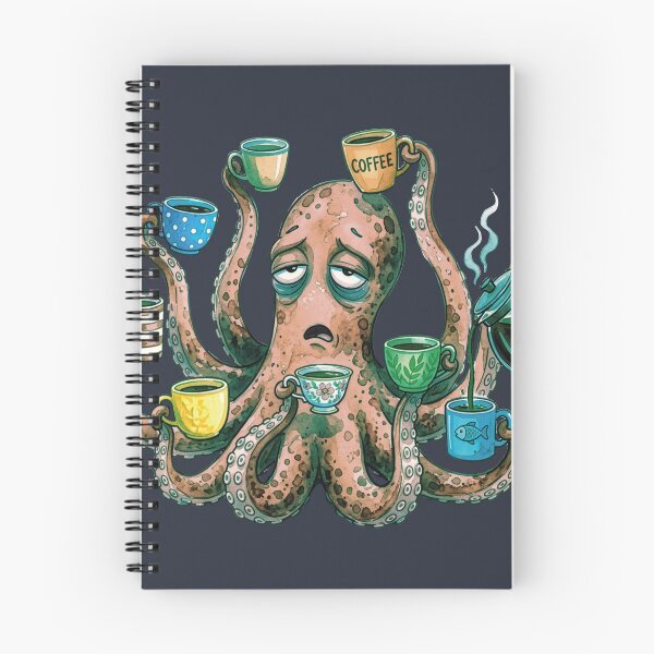 Item preview, Socially Exhausted Kraken Watercolor designed and sold by chriswo-design.