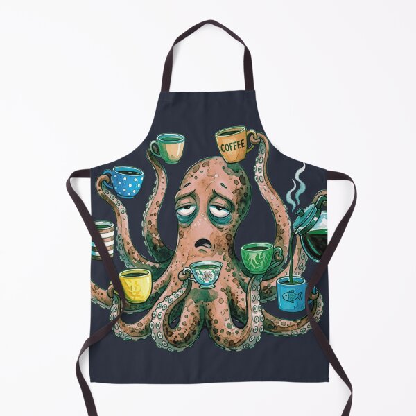 Item preview, Socially Exhausted Kraken Watercolor designed and sold by chriswo-design.