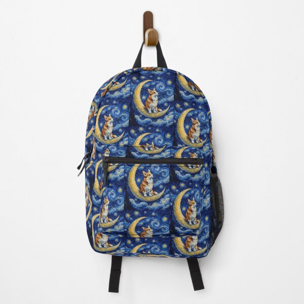 Item preview, Funny Corgi Starry Night Painting Cute Moon Stars Mom Dad Kids designed and sold by FurryHavenPH.