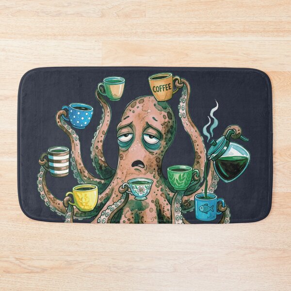 Item preview, Socially Exhausted Kraken Watercolor designed and sold by chriswo-design.