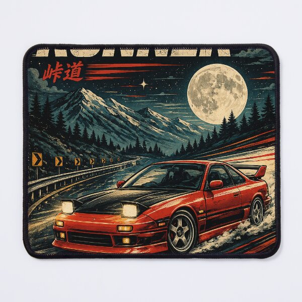 Item preview, Midnight Runner – 90s JDM Retro Racing Touge Japanese Streetwear designed and sold by HAFIZ-DP.