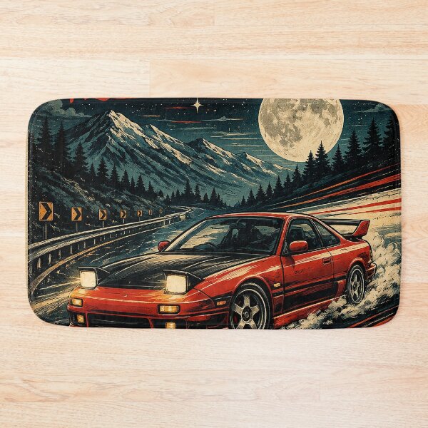 Item preview, Midnight Runner – 90s JDM Retro Racing Touge Japanese Streetwear designed and sold by HAFIZ-DP.