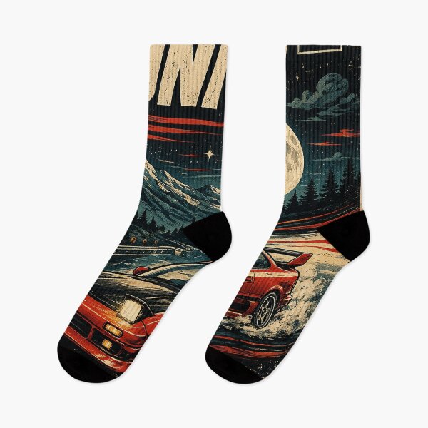 Item preview, Midnight Runner – 90s JDM Retro Racing Touge Japanese Streetwear designed and sold by HAFIZ-DP.
