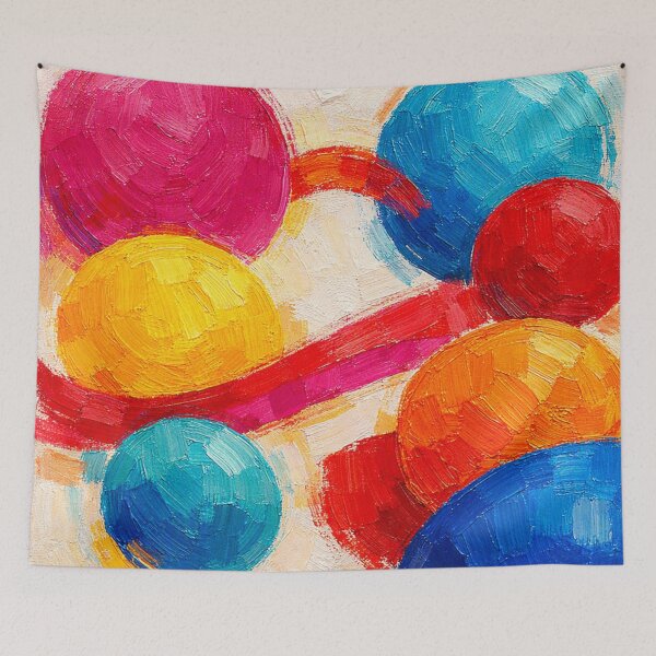 Item preview, Chromatic Roundness – Textured Abstraction designed and sold by Art70shop.