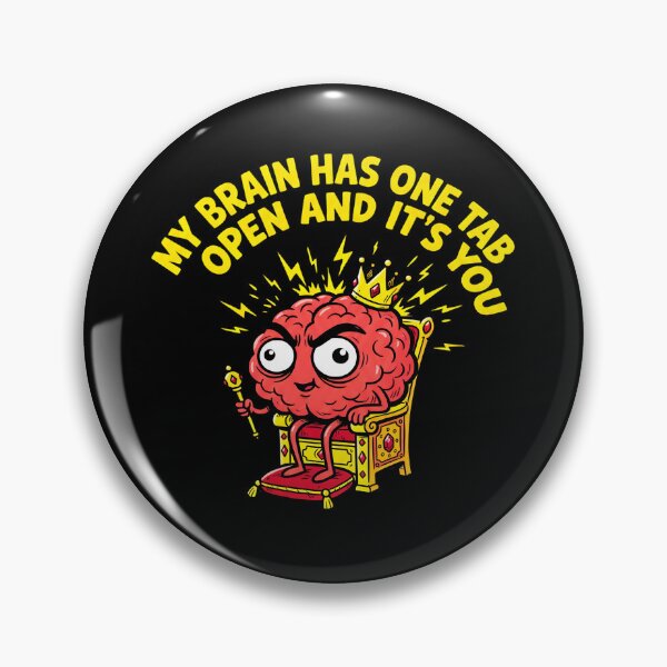 Item preview, My Brain Has One Tab Open And It's You 2 - Overthinker Comic Design designed and sold by KansydMerch.