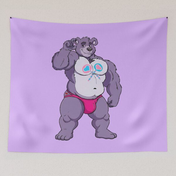 Item preview, Cute Bear Purple designed and sold by TheBearthquake.