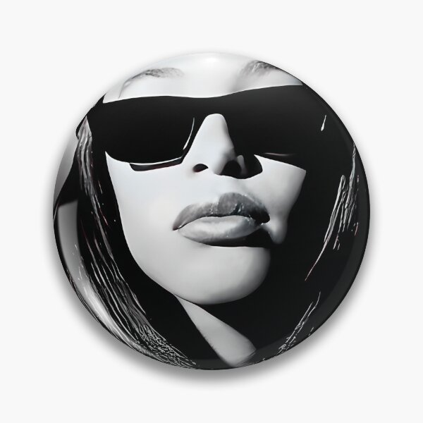 Item preview, aaliyah monochrome portrait #3400 designed and sold by jakkarin123.