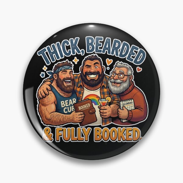 Item preview, Thick, Bearded & Fully Booked. designed and sold by TheBearthquake.