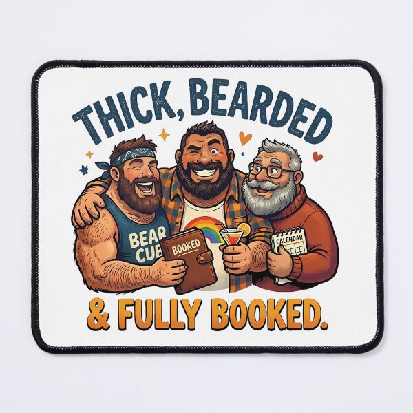 Item preview, Thick, Bearded & Fully Booked. designed and sold by TheBearthquake.