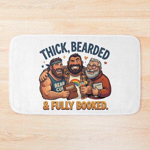 Item preview, Thick, Bearded & Fully Booked. designed and sold by TheBearthquake.