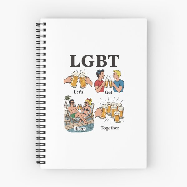 Item preview, LGBT Let's Get Beers Together Funny Beer Drinking designed and sold by nryum.