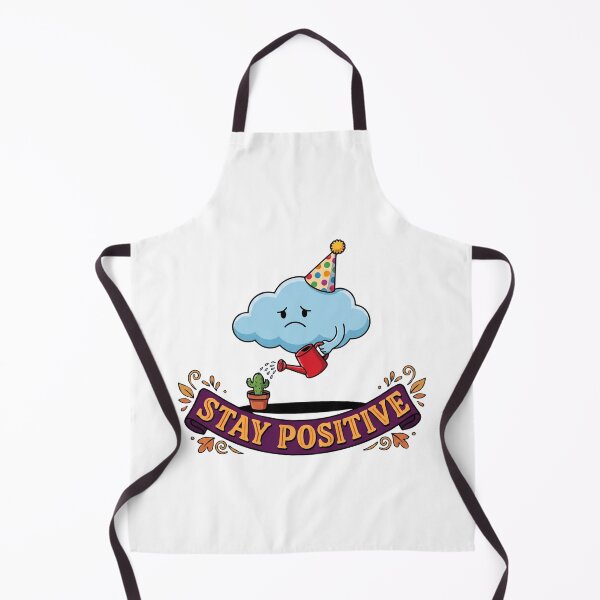 Item preview, Sad Cloud Watering Little Cactus Stay Positive designed and sold by Rare By Hero.