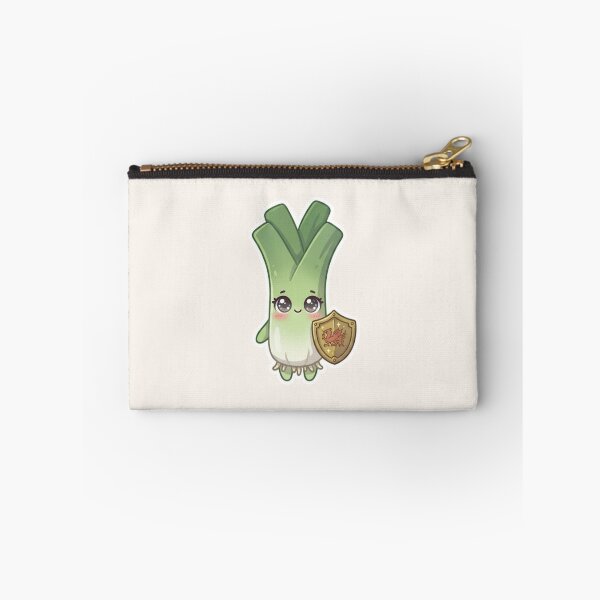 Item preview, Kawaii Leek With Shield – Cute Welsh Sticker designed and sold by Cerys-GS.