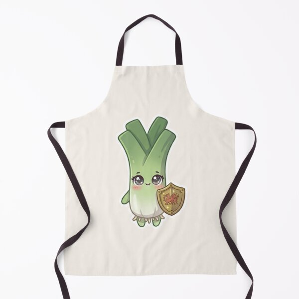 Item preview, Kawaii Leek With Shield – Cute Welsh Sticker designed and sold by Cerys-GS.