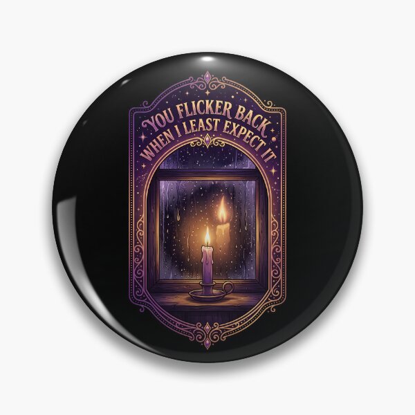 Item preview, You Flicker Back When I Least Expect It 2 - Rainy Window Candle Design designed and sold by KansydMerch.
