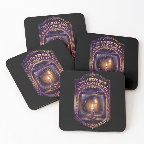 Item preview, You Flicker Back When I Least Expect It 2 - Rainy Window Candle Design designed and sold by KansydMerch.