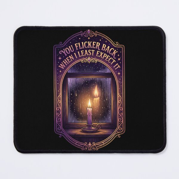 Item preview, You Flicker Back When I Least Expect It 2 - Rainy Window Candle Design designed and sold by KansydMerch.