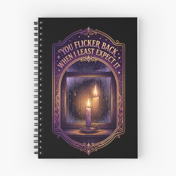 Item preview, You Flicker Back When I Least Expect It 2 - Rainy Window Candle Design designed and sold by KansydMerch.
