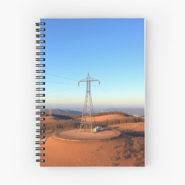 Item preview, Electricity Pylon Across Rolling Hills Under a Clear Blue Sky designed and sold by Pylon-Bureau.
