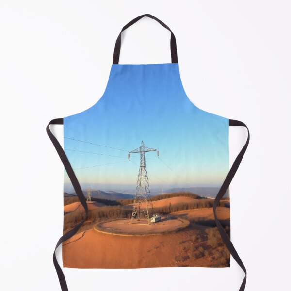 Item preview, Electricity Pylon Across Rolling Hills Under a Clear Blue Sky designed and sold by Pylon-Bureau.