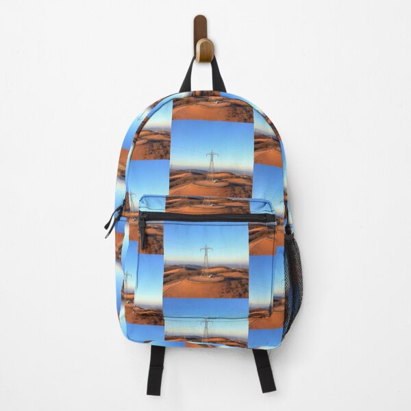 Item preview, Electricity Pylon Across Rolling Hills Under a Clear Blue Sky designed and sold by Pylon-Bureau.