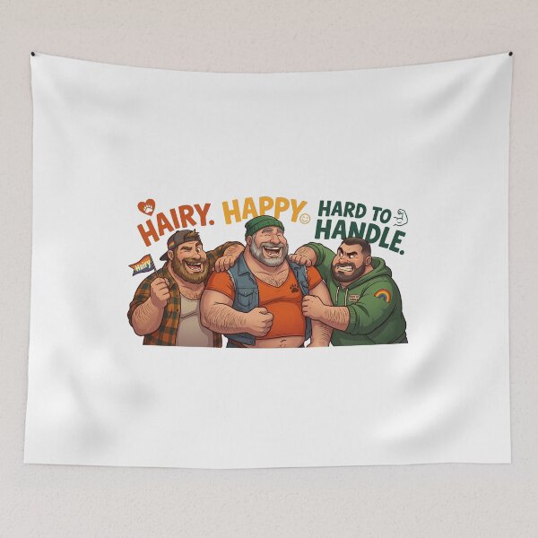 Item preview, Hairy, Happy, Hard to Handle. designed and sold by TheBearthquake.