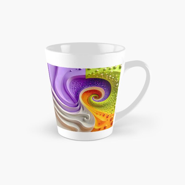 Item preview, Colorful Abstract Spiral Pattern in Purple Orange Green designed and sold by Vicky Brago-Mitchell®.