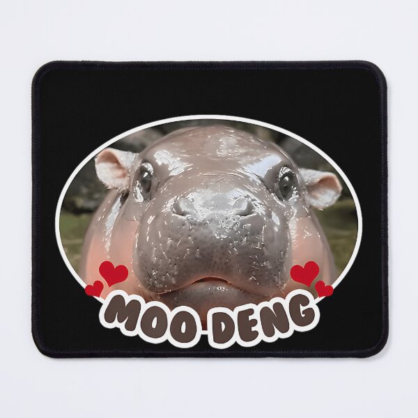 Item preview, Moo Deng Baby Pygmy Hippo designed and sold by GerardoJerde.
