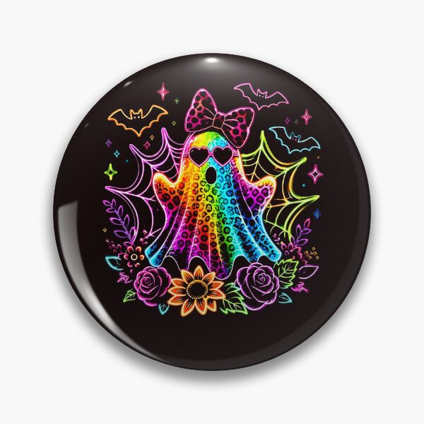 Item preview, Neon Rainbow Cute Boo Ghost Halloween designed and sold by cosettacir6382.