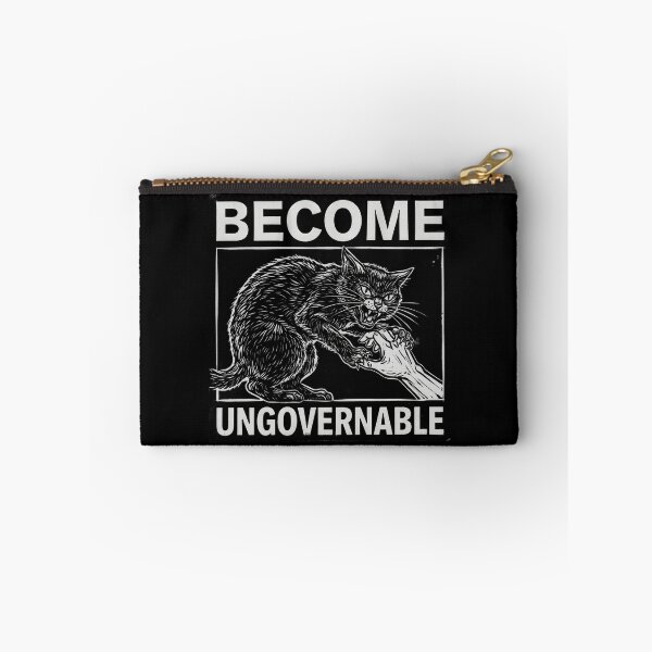 Item preview, Become Ungovernable Feral Cat Linocut Print Graphic designed and sold by Enea Kelo.