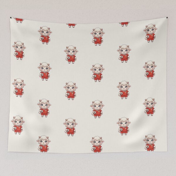 Item preview, Football Sheep – Welsh Sticker designed and sold by Cerys-GS.