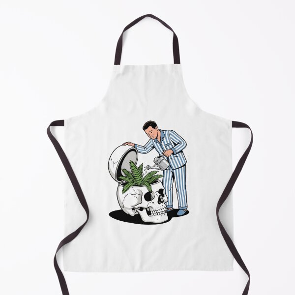 Item preview, Man In Pajamas Watering Fern Inside Skull designed and sold by Rare By Hero.
