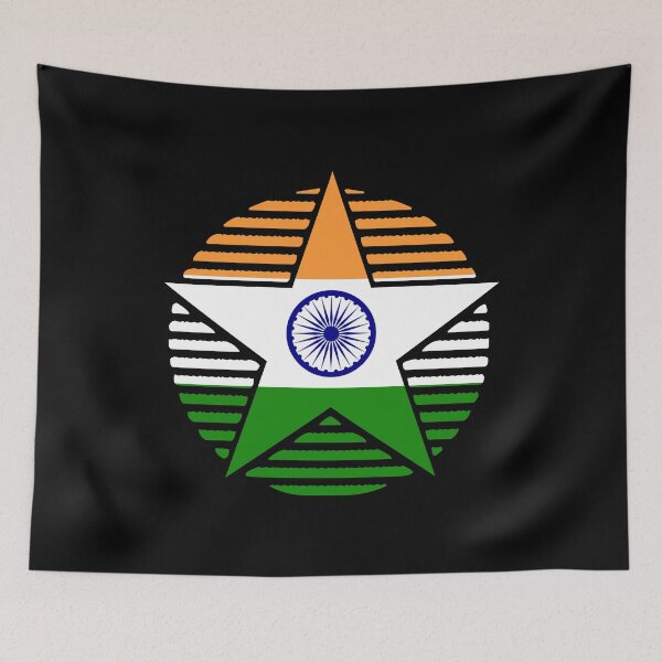 Item preview, Retro India Flag Star IN designed and sold by shitpostee.
