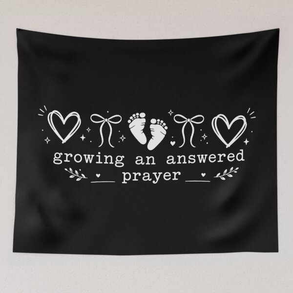 Item preview, Growing An Answered Prayer Christian Mom, Coquette Pregnancy Reveal, Announcement Mom To Be, Baby Shower Gift designed and sold by Quiajia.