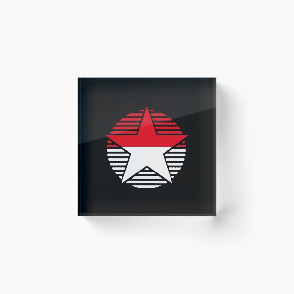 Item preview, Retro Indonesia Flag Star ID designed and sold by shitpostee.