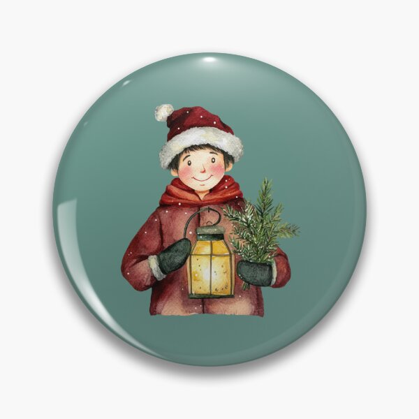 Item preview, Child with Lantern and Pine Branch designed and sold by toKencrong.