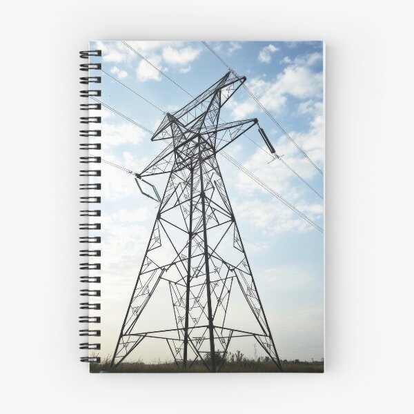 Item preview, Electricity Pylon Silhouette Against a Bright Cloudy Sky designed and sold by Pylon-Bureau.