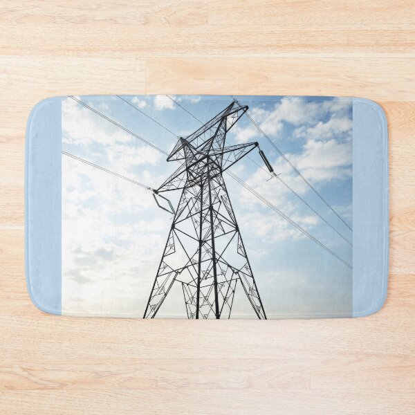 Item preview, Electricity Pylon Silhouette Against a Bright Cloudy Sky designed and sold by Pylon-Bureau.