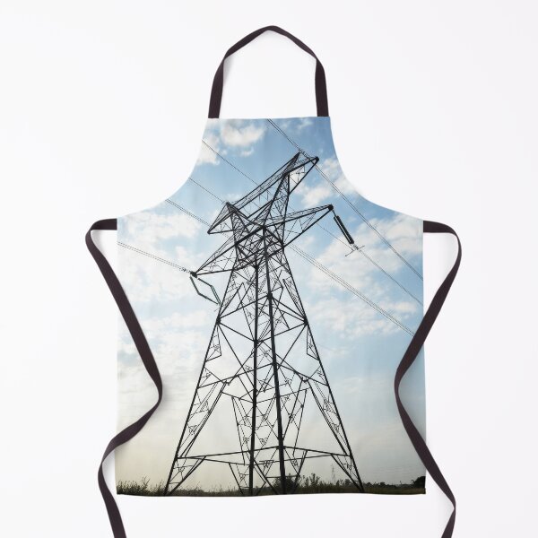 Item preview, Electricity Pylon Silhouette Against a Bright Cloudy Sky designed and sold by Pylon-Bureau.