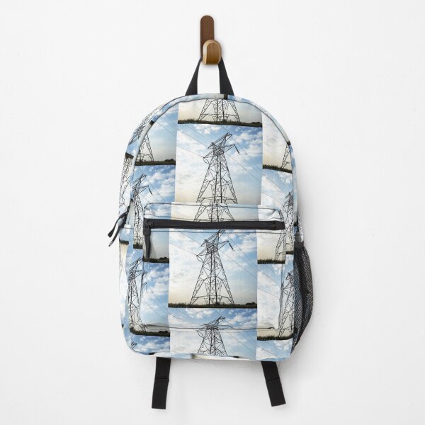Item preview, Electricity Pylon Silhouette Against a Bright Cloudy Sky designed and sold by Pylon-Bureau.