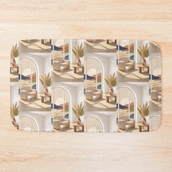 Item preview, Minimalist Boho Sunlit Living Room Coastal View  designed and sold by Itsheartshop.
