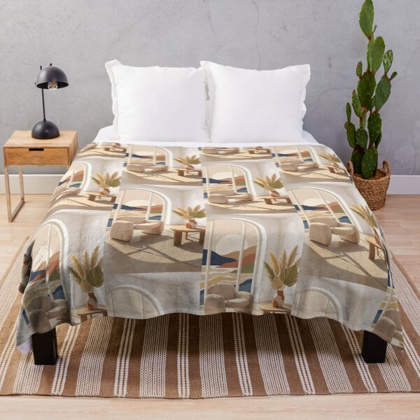 Item preview, Minimalist Boho Sunlit Living Room Coastal View designed and sold by Itsheartshop.