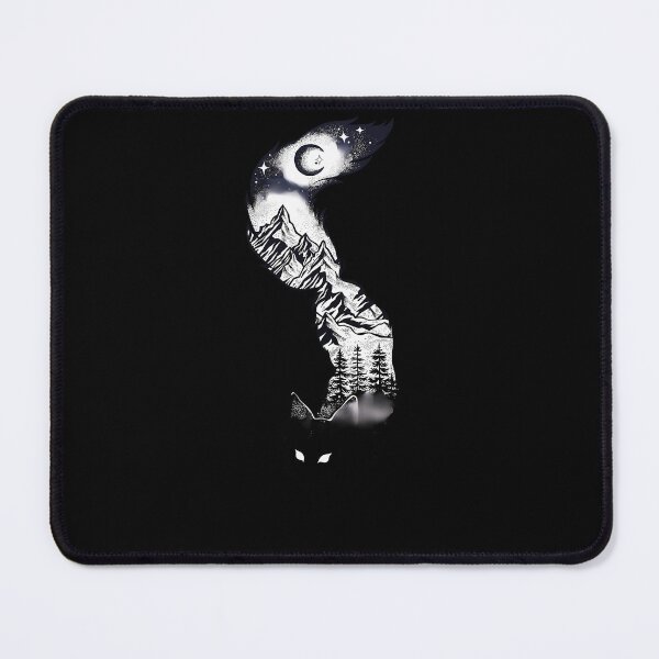 Item preview, Surreal Fox Silhouette With Mountains Tress Moon  Stars designed and sold by Daylenow.